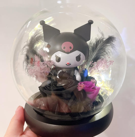 Kuromi永生花波波球擺設