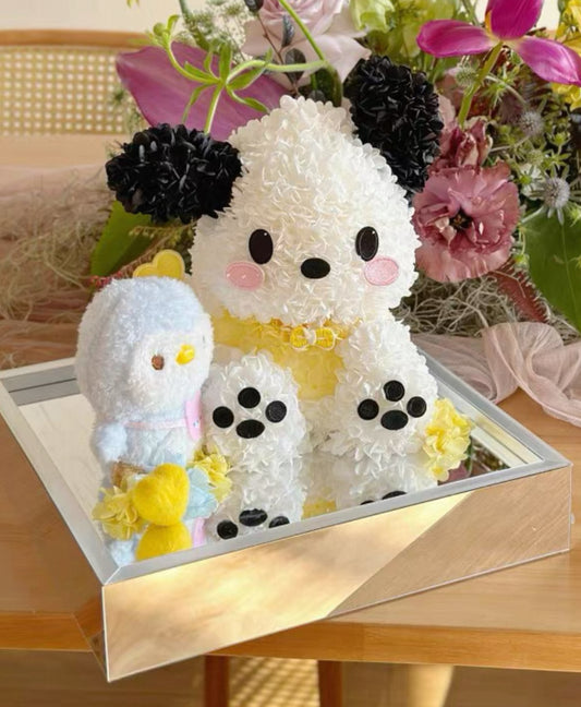 Pochacco(PC狗) 繡球永生花