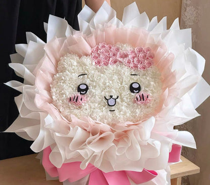 Chiikawa 繡球永生花花束
