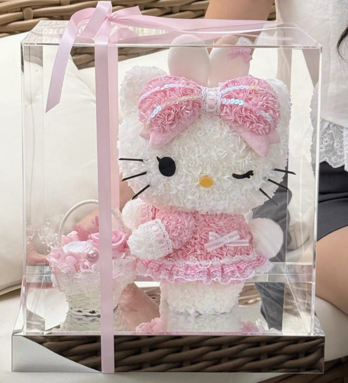 Hello Kitty 繡球永生花