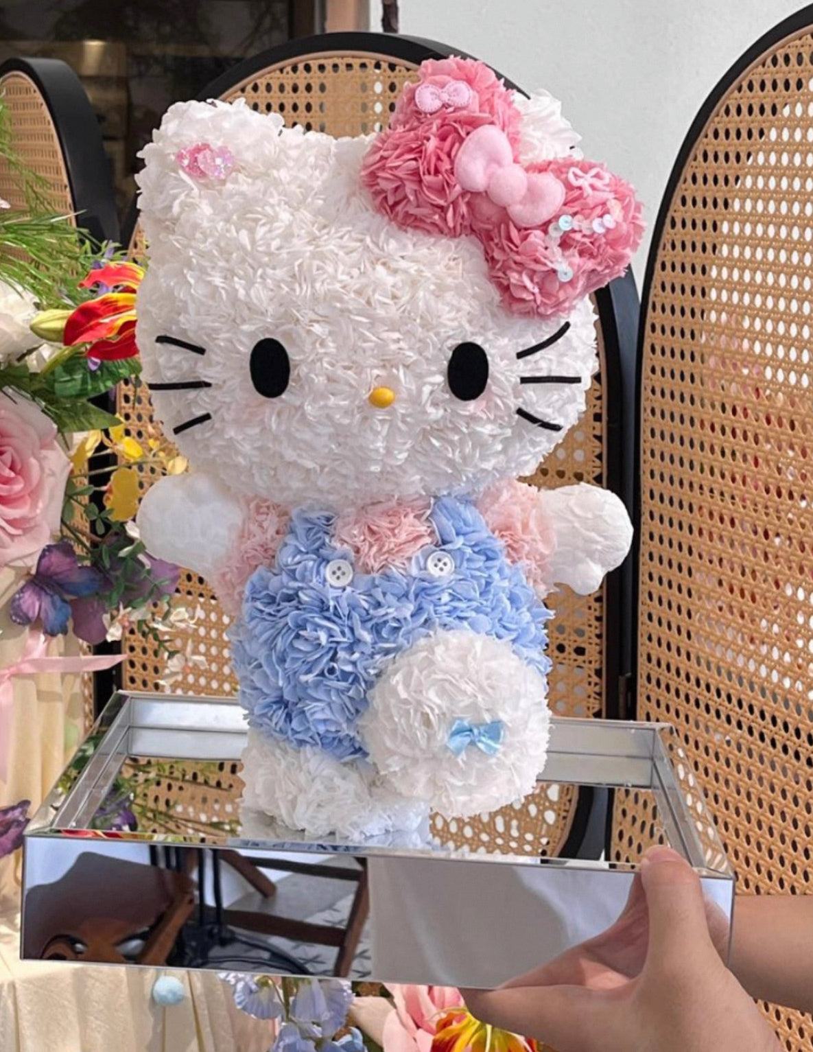 Hello Kitty 繡球永生花 (2色）