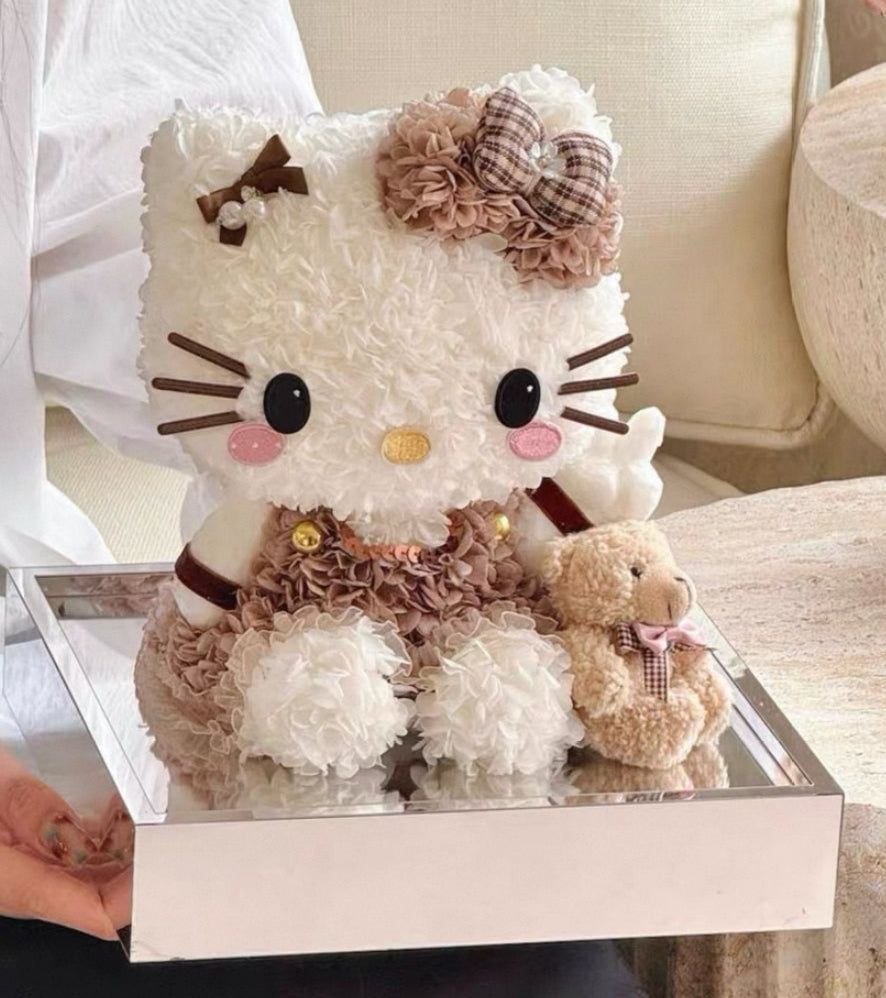 Hello Kitty 繡球永生花 (多色）