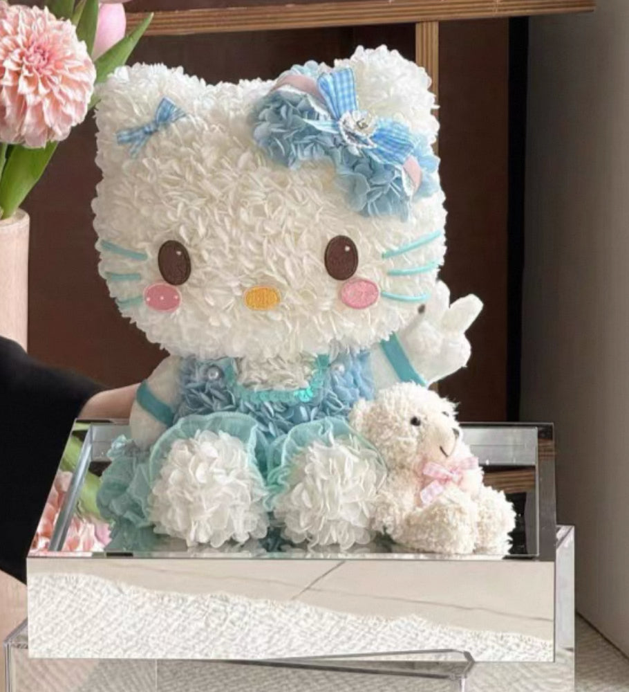 Hello Kitty 繡球永生花 (多色）