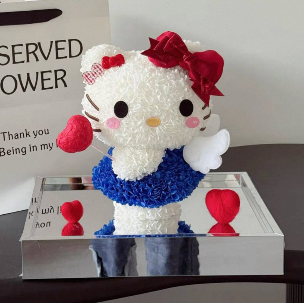 Hello Kitty 繡球永生花 (2色）