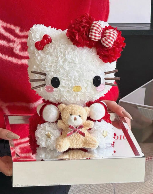 Hello Kitty 繡球永生花