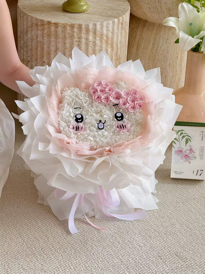 Chiikawa 繡球永生花花束