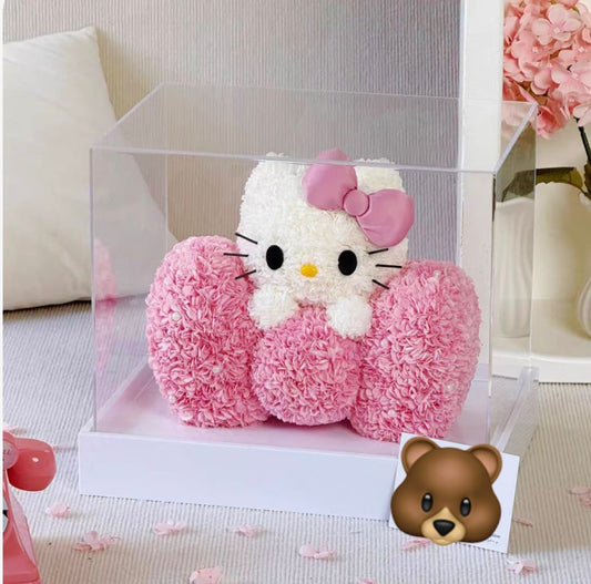 Hello Kitty 繡球永生花