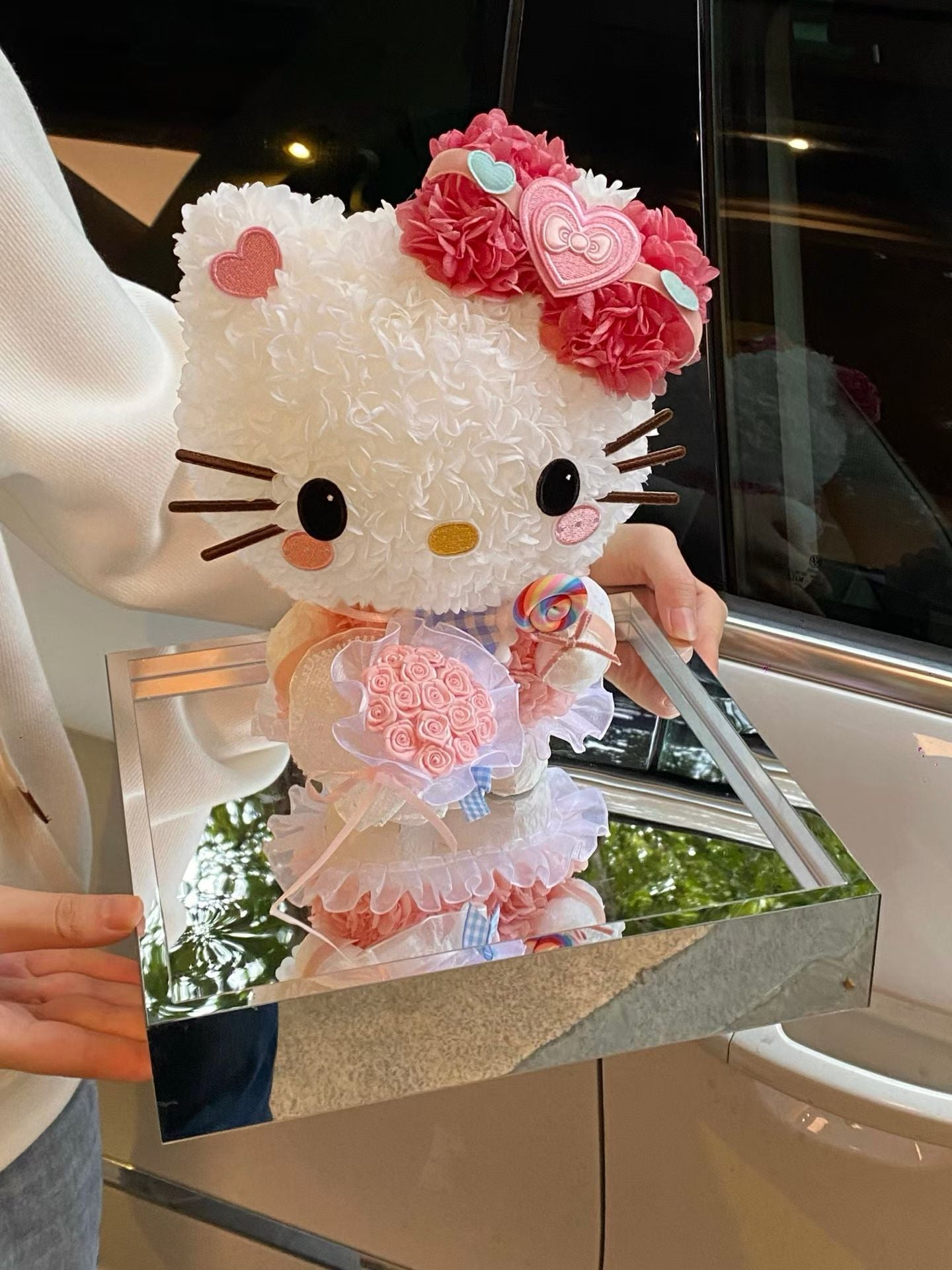 Hello Kitty 繡球永生花