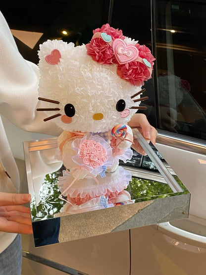 Hello Kitty 繡球永生花