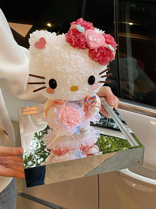 Hello Kitty 繡球永生花