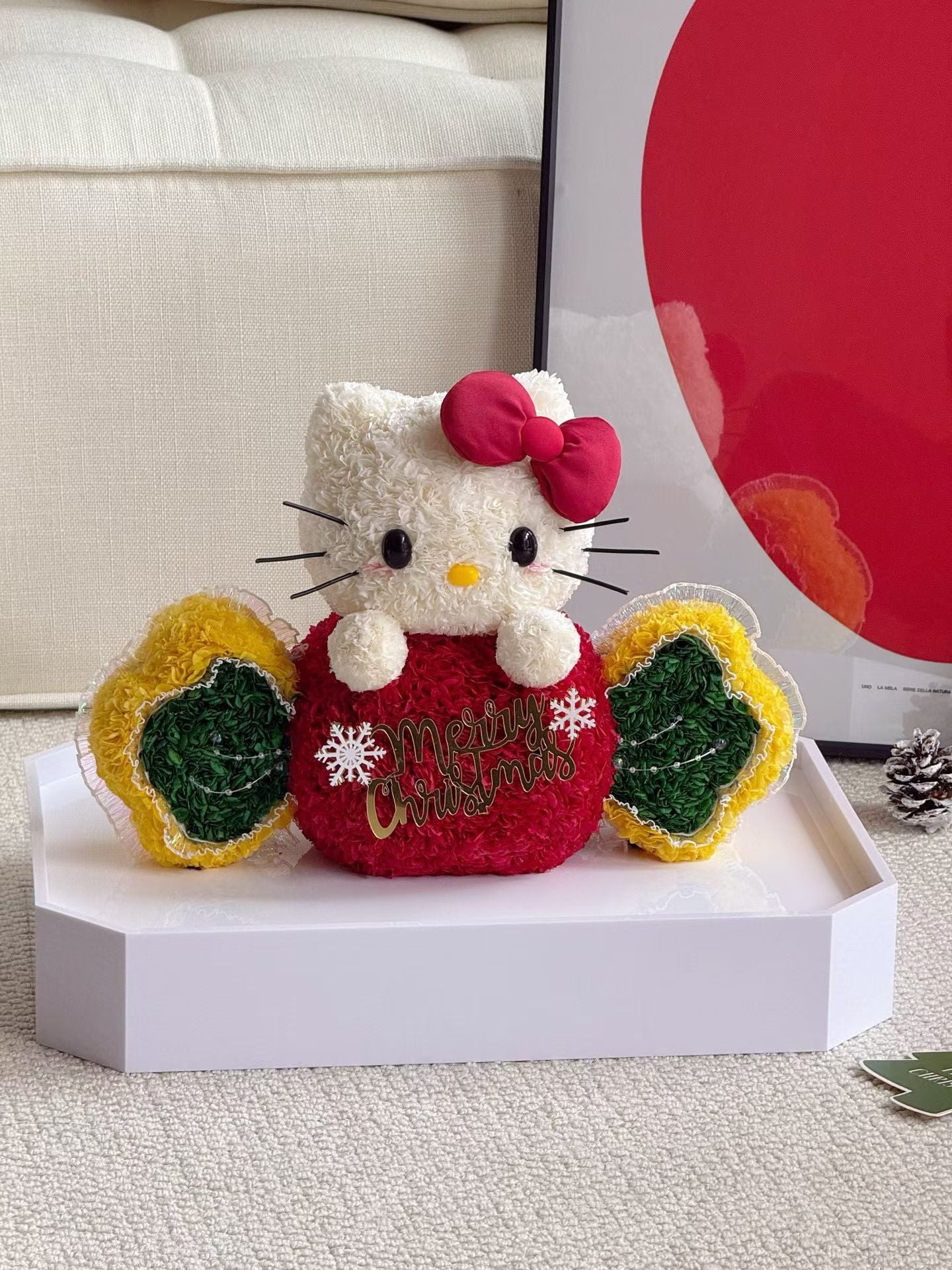 Hello Kitty 繡球永生花