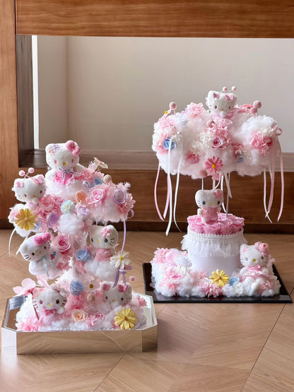 Hello Kitty 繡球永生花
