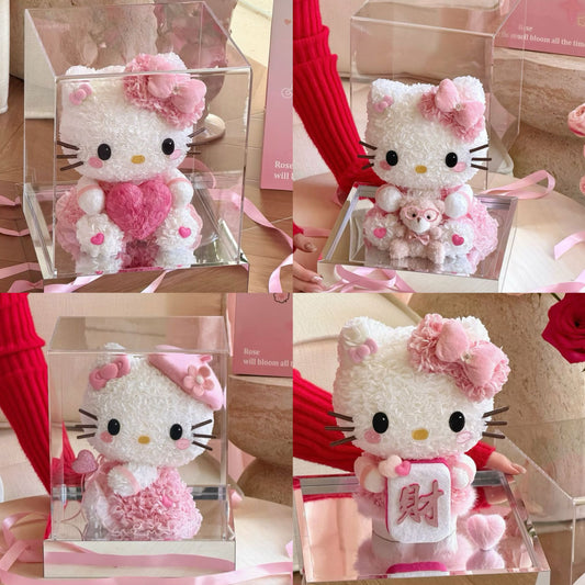Hello Kitty 繡球永生花 <情人節精選>
