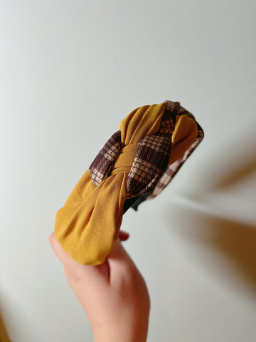 韓式人工髮箍 - 泥黃特色髮箍