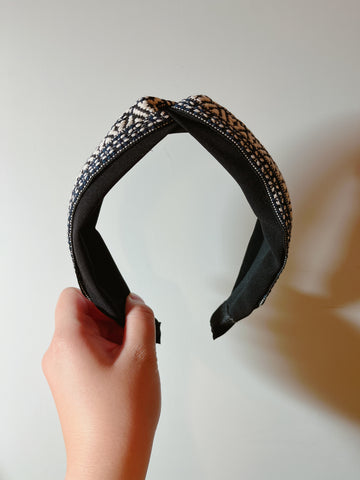 韓式人工髮箍- 黑色特色民族髮箍