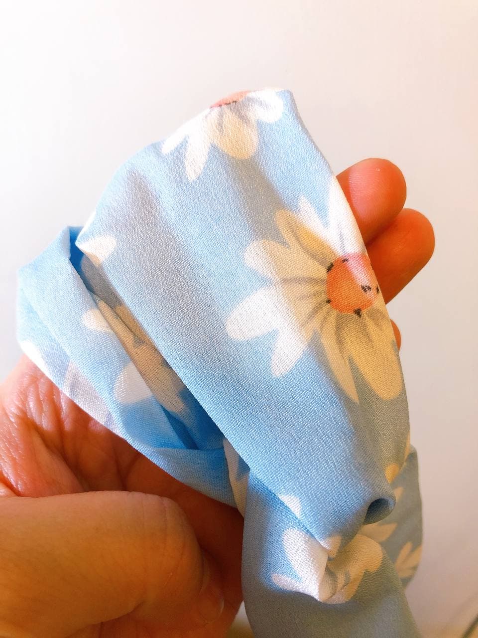韓式人工髮帶 - 夏日藍色花