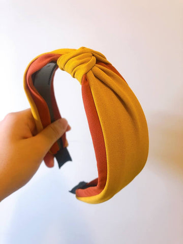 韓式人工髮箍- 黃橙色髮箍