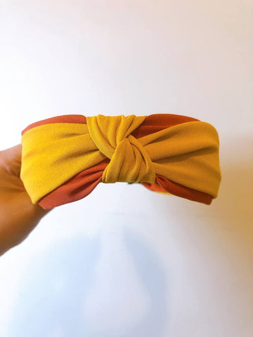 韓式人工髮箍- 黃橙色髮箍