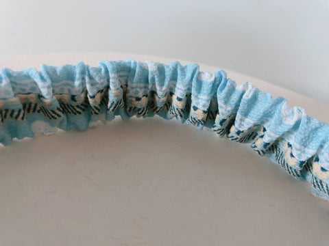 韓式人工髮帶 - 民族風(淺藍色)