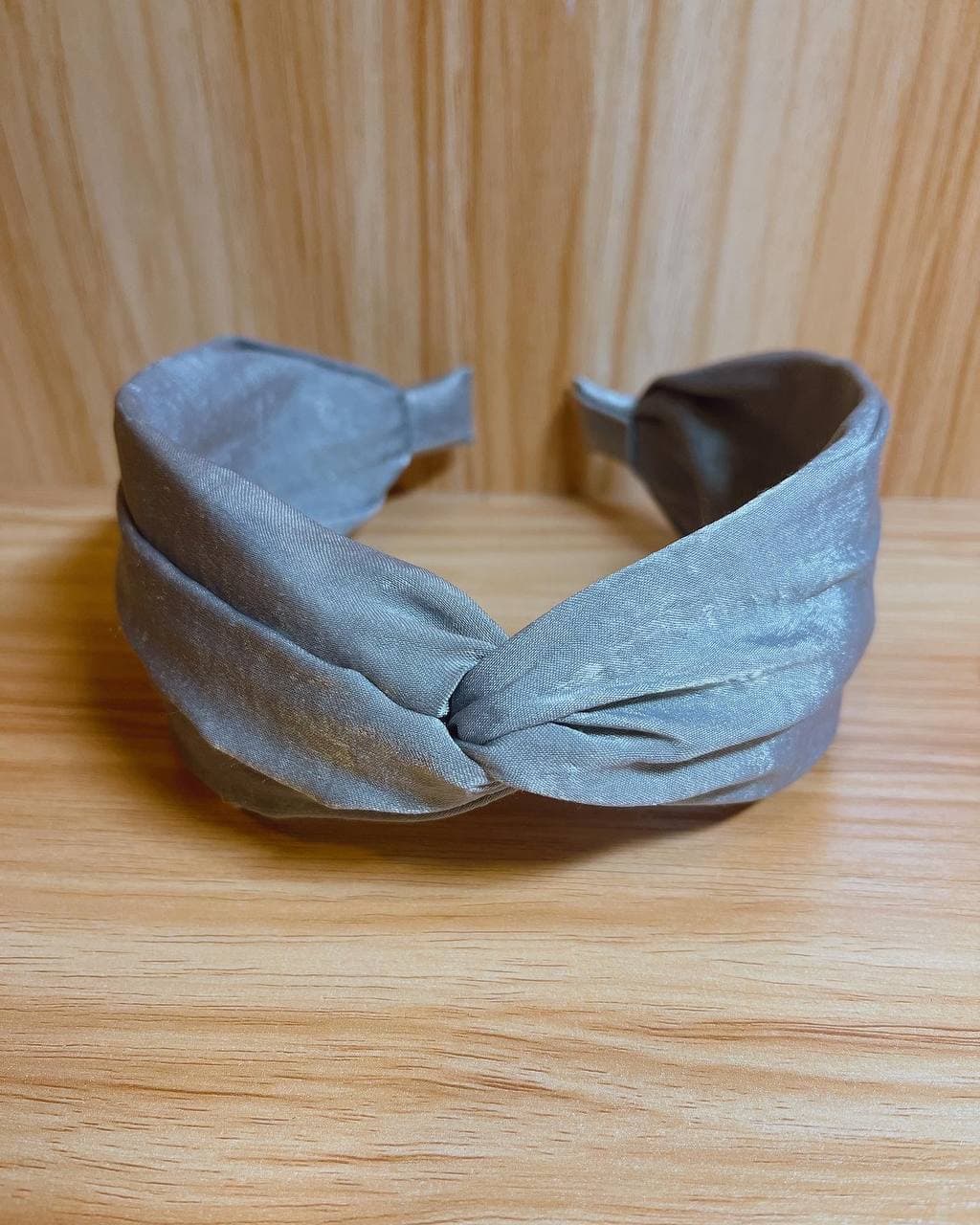 韓式人工髮箍-  灰色絨面髮箍