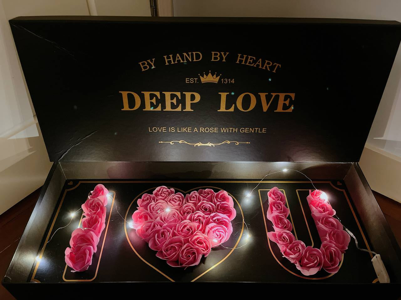 大型禮盒「I LOVE YOU」玫瑰香皂花